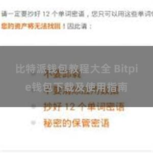 比特派钱包教程大全 Bitpie钱包下载及使用指南