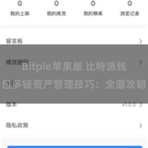 Bitpie苹果版 比特派钱包多链资产管理技巧：全面攻略