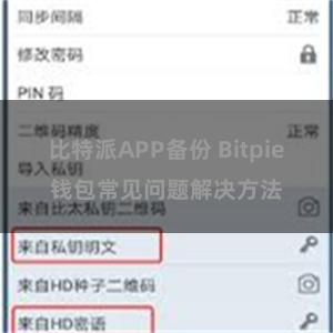 比特派APP备份 Bitpie钱包常见问题解决方法