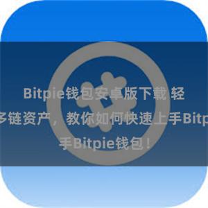 Bitpie钱包安卓版下载 轻松管理多链资产，教你如何快速上手Bitpie钱包！