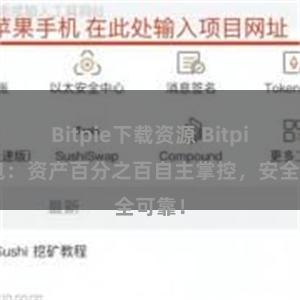 Bitpie下载资源 Bitpie钱包：资产百分之百自主掌控，安全可靠！