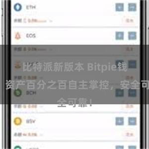 比特派新版本 Bitpie钱包：资产百分之百自主掌控，安全可靠！