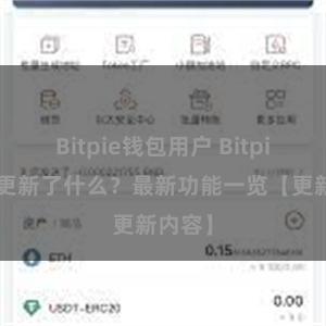 Bitpie钱包用户 Bitpie钱包更新了什么？最新功能一览【更新内容】