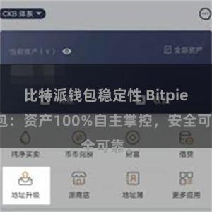 比特派钱包稳定性 Bitpie钱包：资产100%自主掌控，安全可靠。