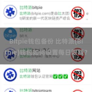 Bitpie钱包备份 比特派(Bitpie)钱包如何设置每日限额？