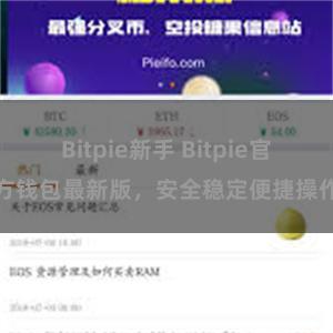 Bitpie新手 Bitpie官方钱包最新版，安全稳定便捷操作