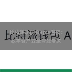比特派功能 Bitpie官网：数字资产安全管理专家