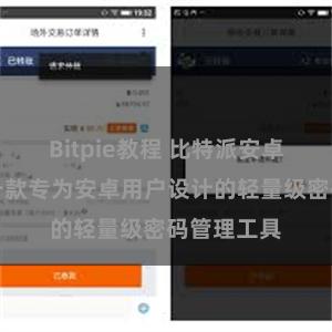 Bitpie教程 比特派安卓版介绍：一款专为安卓用户设计的轻量级密码管理工具