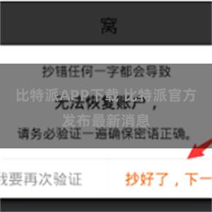 比特派APP下载 比特派官方发布最新消息